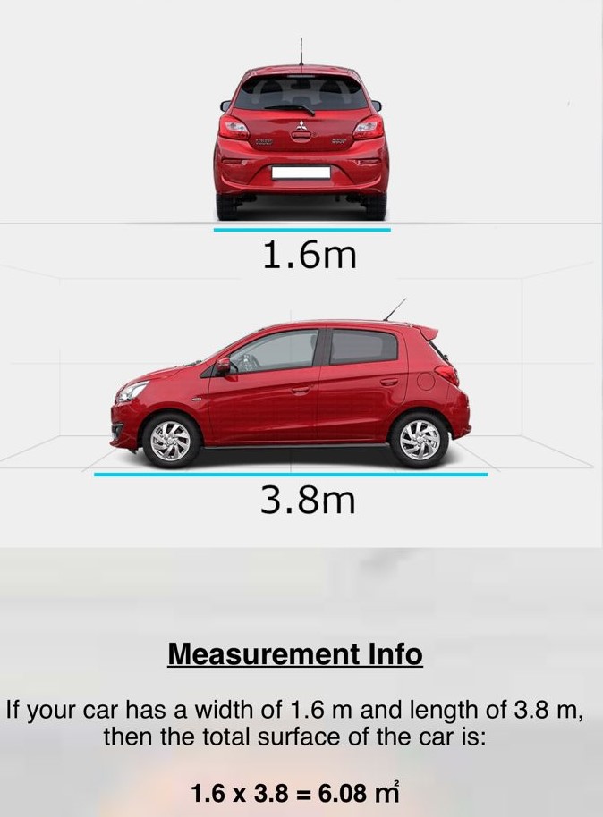 Vehicle size reference